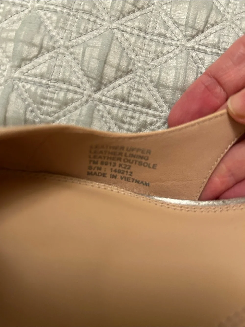 Tory Burch Tan Leather Slingback Pumps with Silver Toe Size 7